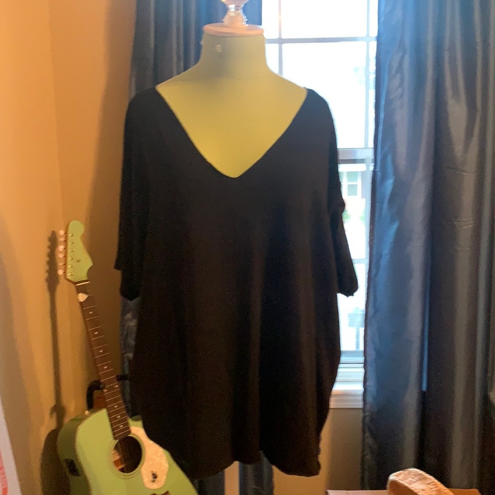 Black v-neck
